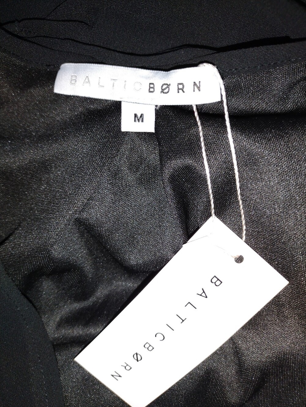 Baltic Born Lydia Black Maxi Dress Size M Long Sleeve Whimsigoth Wedding NWT - Picture 3 of 4